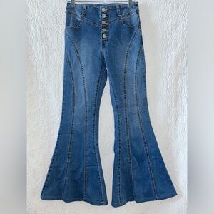LITZ Flare Stretch Denim Jeans